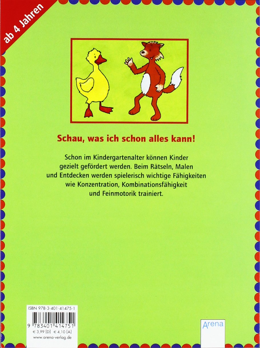 Malen, Rätseln und Verstehen: Mein bunter Lern- und Übungsblock KINDERGARTEN