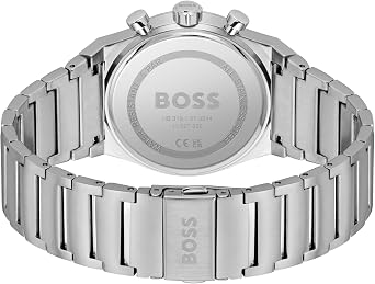 BOSS Chronograph Quartz Watch for Men Candor Chrono Collection - Available with Stainless Steel Bracelet, Leather or Silicone Strap