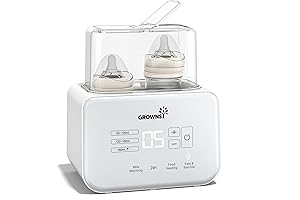 Baby Bottle Warmer, Grownsy 8-in-1 Fast BoloLo Bottle Warmer with Timer