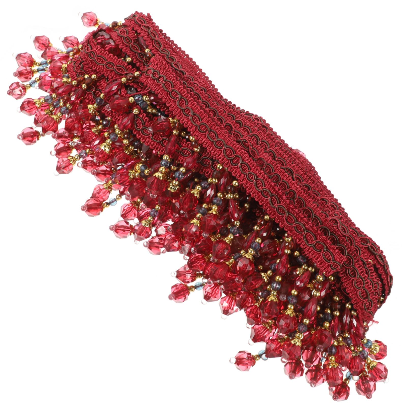 Angoily Frange à Paillettes Perles pour Rideaux Accessoire Décoratif de Jujube pour Projets Diy Environ Mètres
