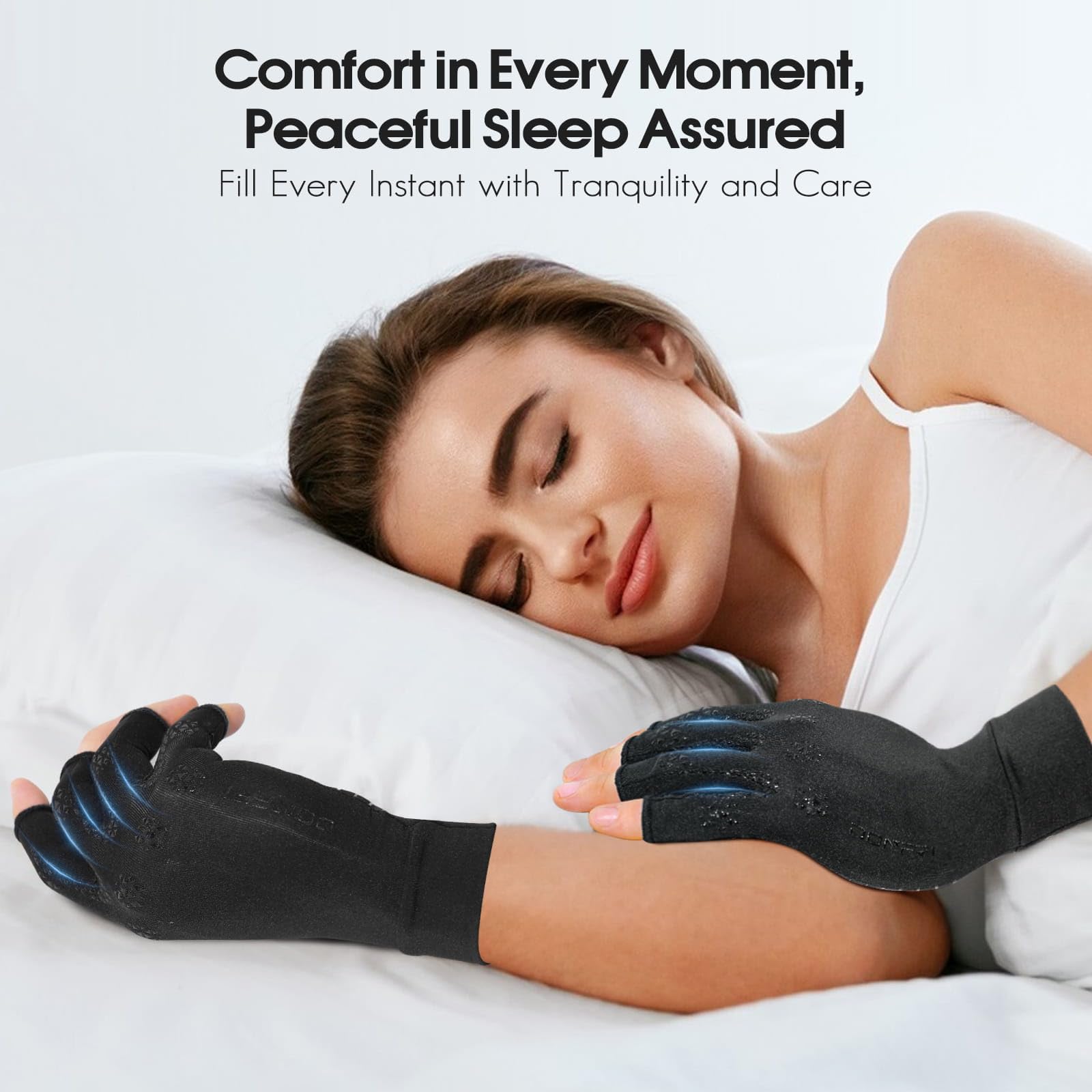 Arthrose Handschuhe Fingerlos Kompression - Fr Rheuma Arthritis  Karpaltunnel Gelenkschmerzen Lindern