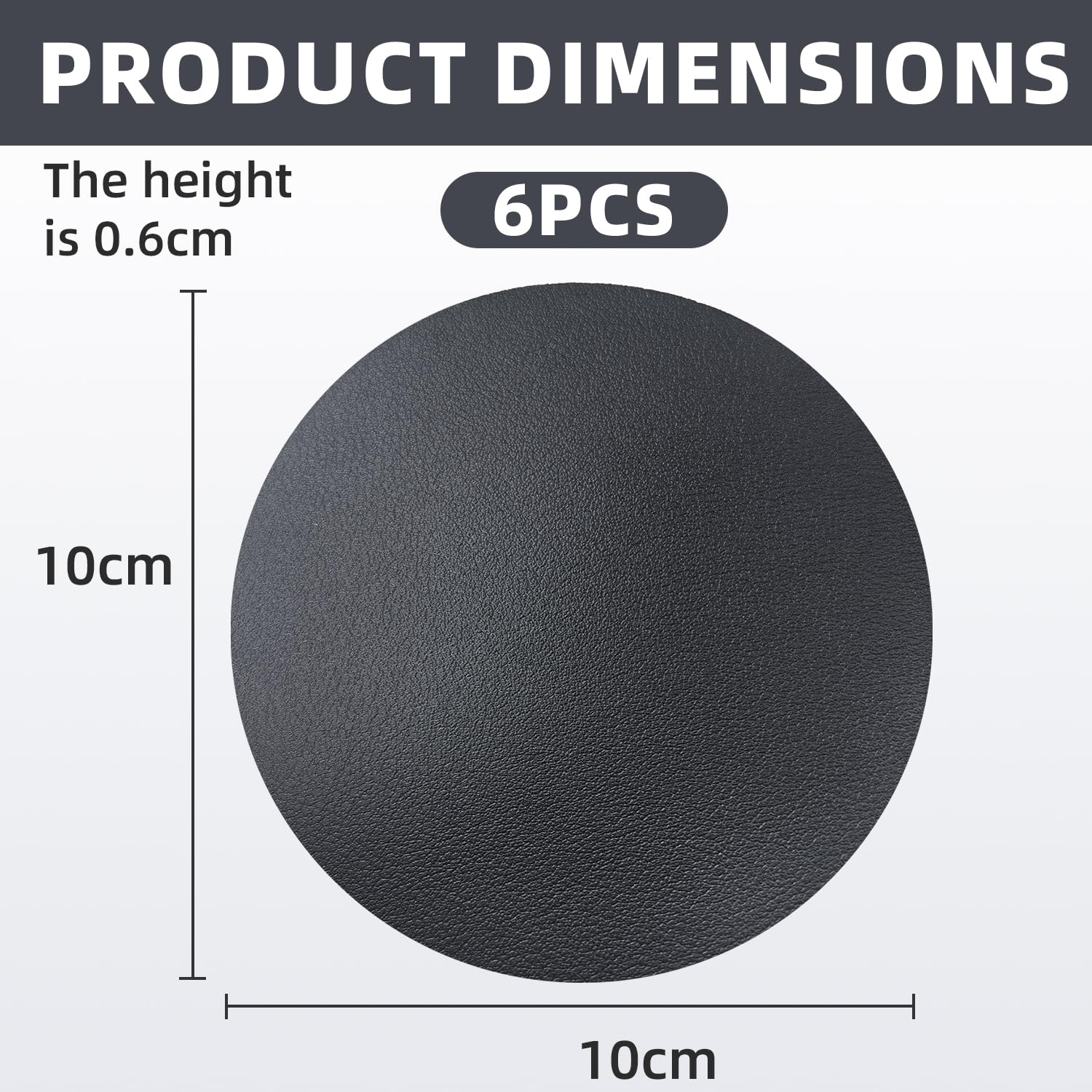 Esterilla Protectora para el Suelo, 6 Piezas Esterilla de Protección para el Suelo de Fitness 6mm de Grosor Esterilla Cintas de Correr 10x10x0.6cm para Cinta de Correr Bicicleta Estática, Negro