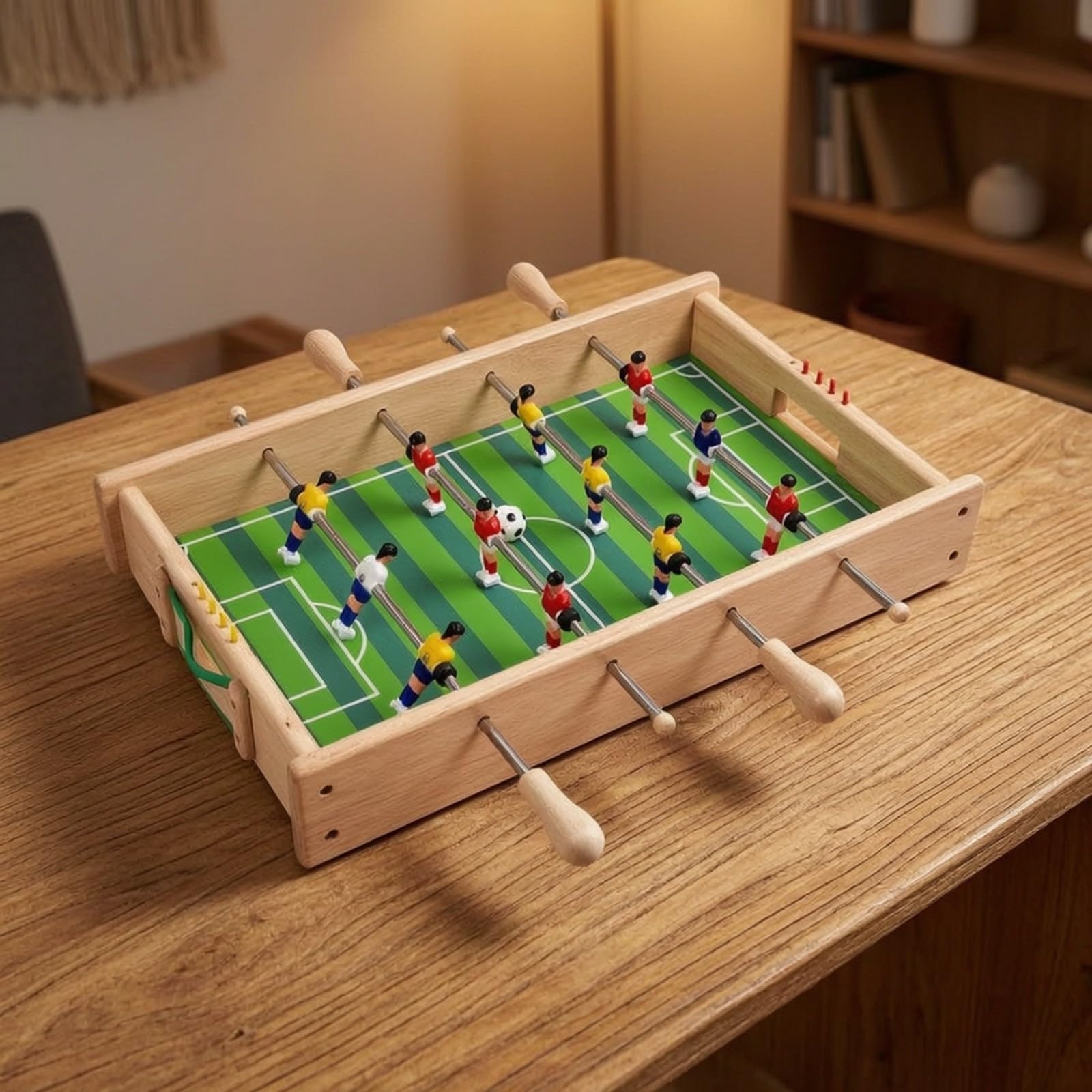 Calcio da Tavolo Robusto | Resistente, Palline, Antiscivolo, Gioco, per Casa, Bambini, Famiglie