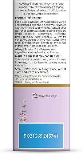 Miniatura 6 de Perfectil Vitabiotics Multivitamínico | Fórmula para el crecimiento y engrosamiento del cabello | Apoya el cabello más grueso y saludable | Vitamina