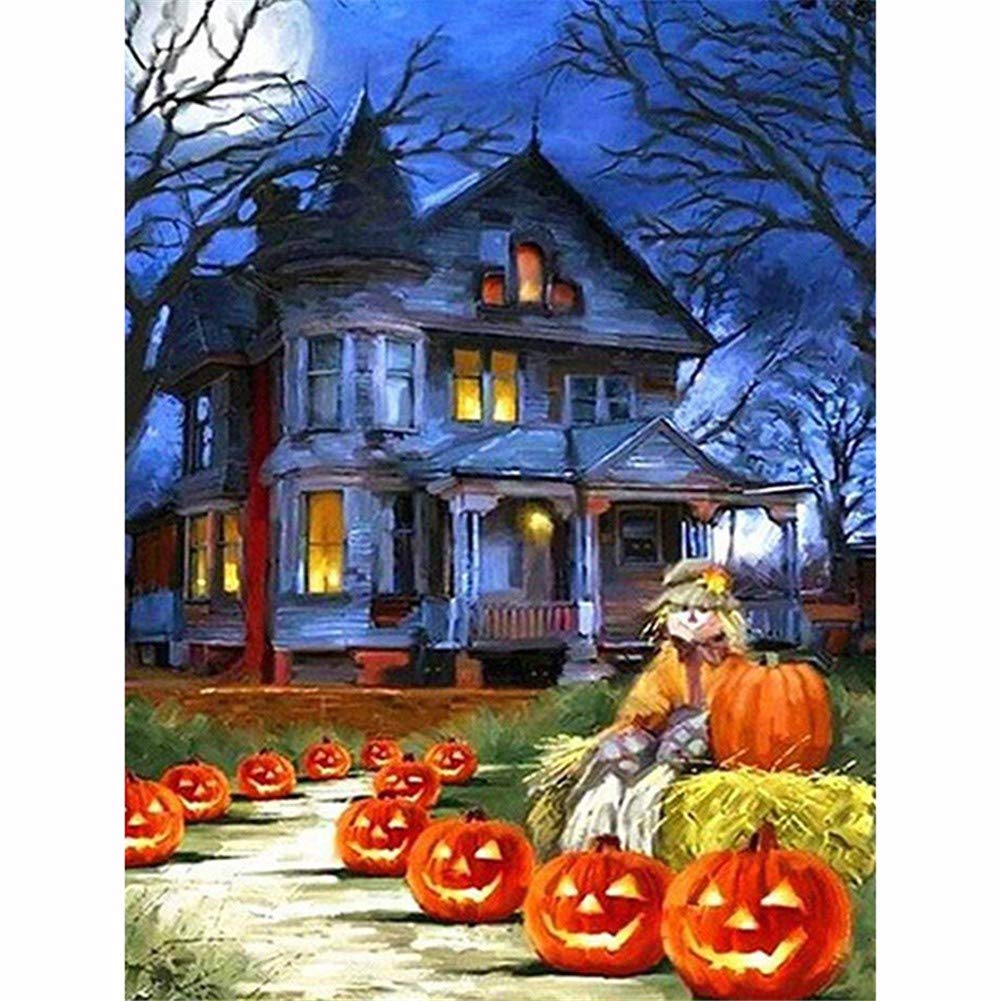 Diamant painting Halloween 60x80cm pour animer vos ateliers créatifs en famille