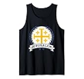 Jerusalem Cross Medieval Kingdom of Jerusalem Tank Top