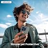Compatible with Apple iPhone 14 Pro Max Case 6.7, Uruchi Thin Liquid Silicone 3 Layer Fully Coated Soft Gel Rubber Case Cover, Black