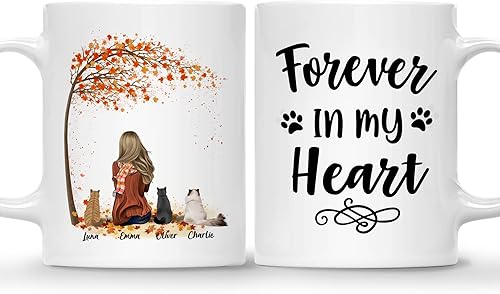 Miniatura 25 de Gossby Taza de café personalizada para mujer, regalo personalizado para mamá con diseño, nombre, raza, cumpleaños, día de la madre, regalo temático