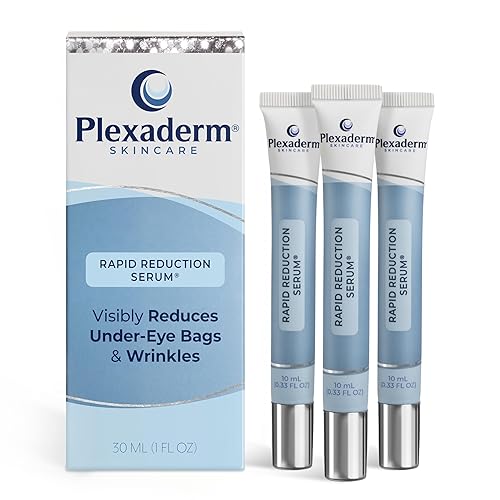 Plexaderm Suero para ojos de reducción rápida fórmula avanzada antienvejecimiento que reduce visiblemente las bolsas debajo de los ojos, arrugas,