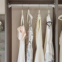 Vista 5 de Cosweet 6 Packs Stainless Steel Closet Pole Sockets- Closet Rod End Supports, Flange Set Rod Holder with Screws for Easy Installation&Quick Removal