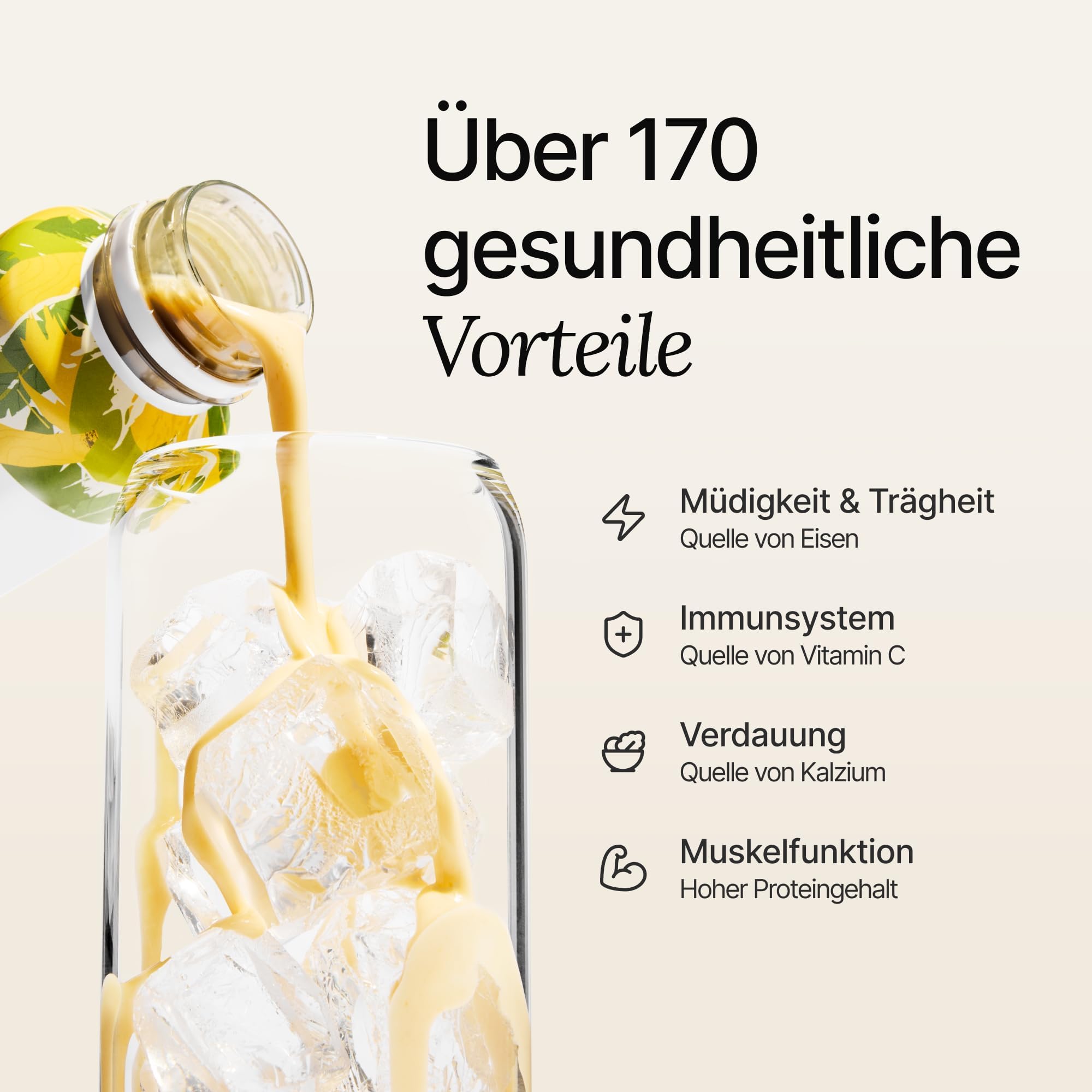Huel Drink Banana, fertige Trinkmahlzeit für unterwegs - 8 x 500 ml - 20 g Protein, Reich an Vitaminen, Mineralstoffen & Ballaststoffen, Plant-based, Geschmack Banane, inkl. 2 € Pfand