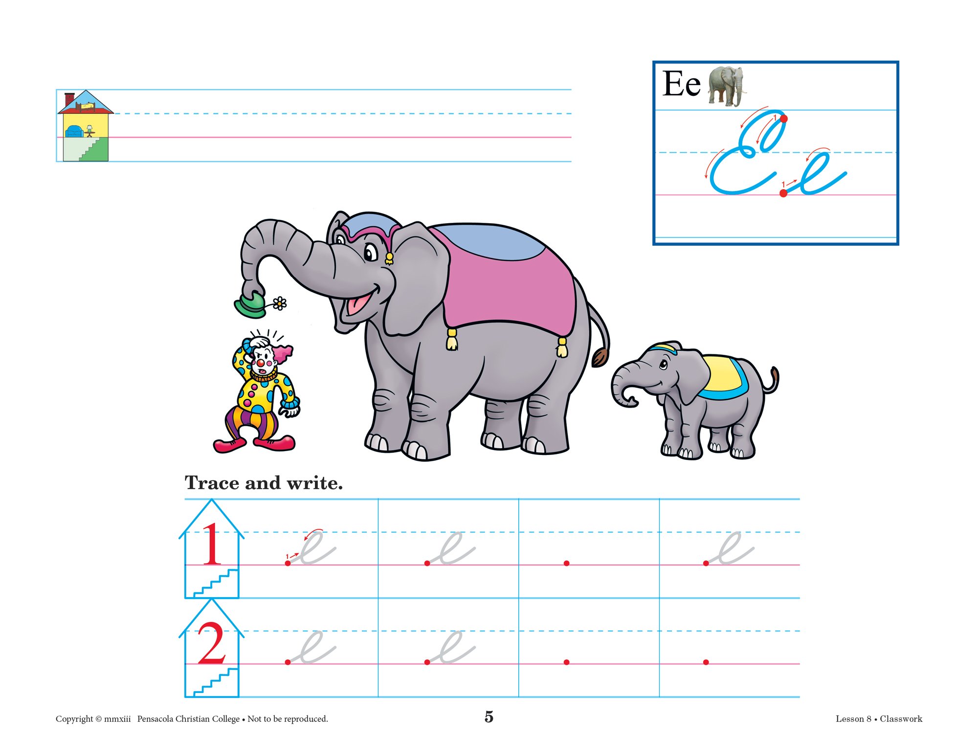 Writing With Phonics K5 Cursive - Abeka 5 Year Old Kindergarten Cursive Phonics Penmanship Student Work Book - Image 8