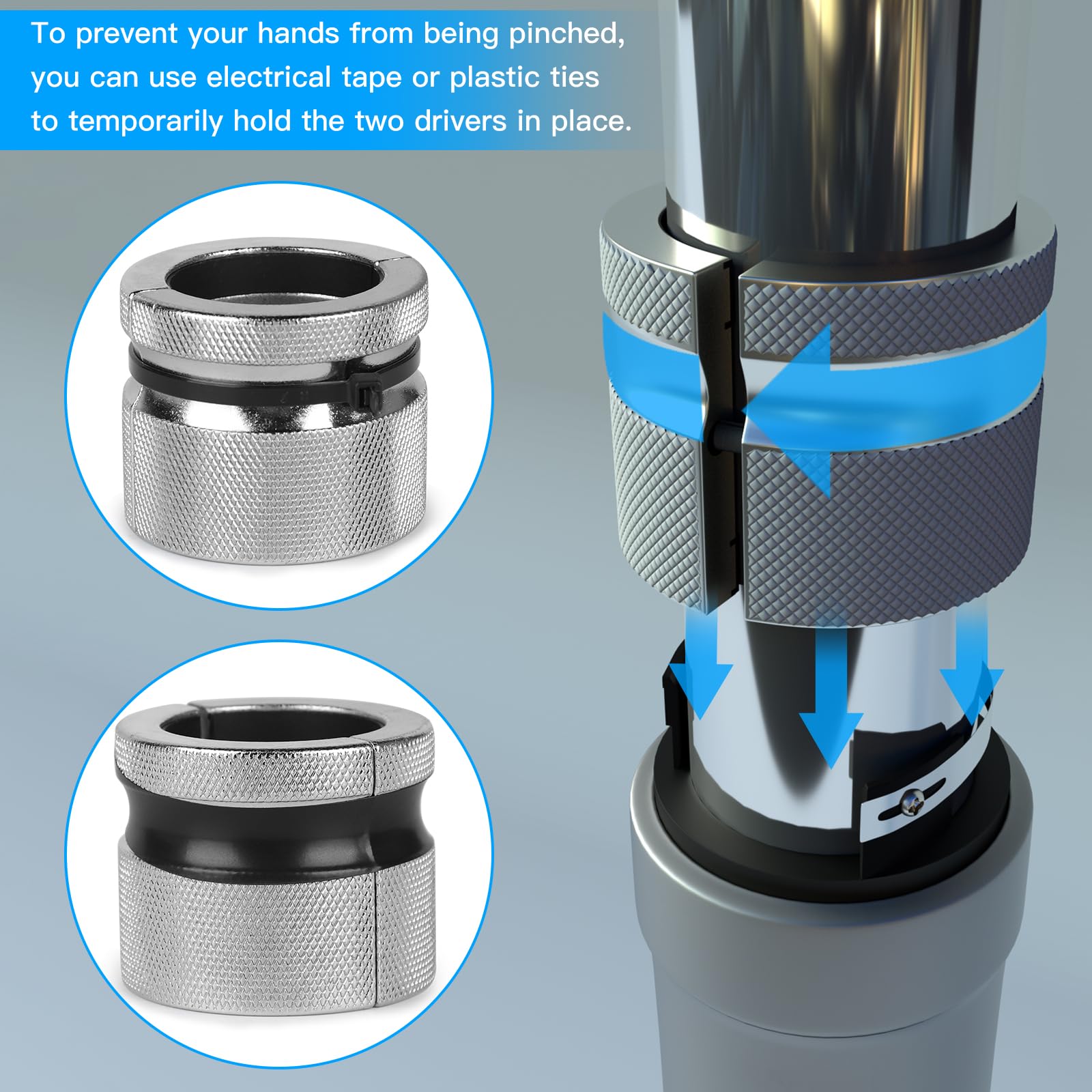 EFUTURETIME Outil Montage Joint Spi Fourche Moto Réglable 30mm-45mm Fork Seal Driver