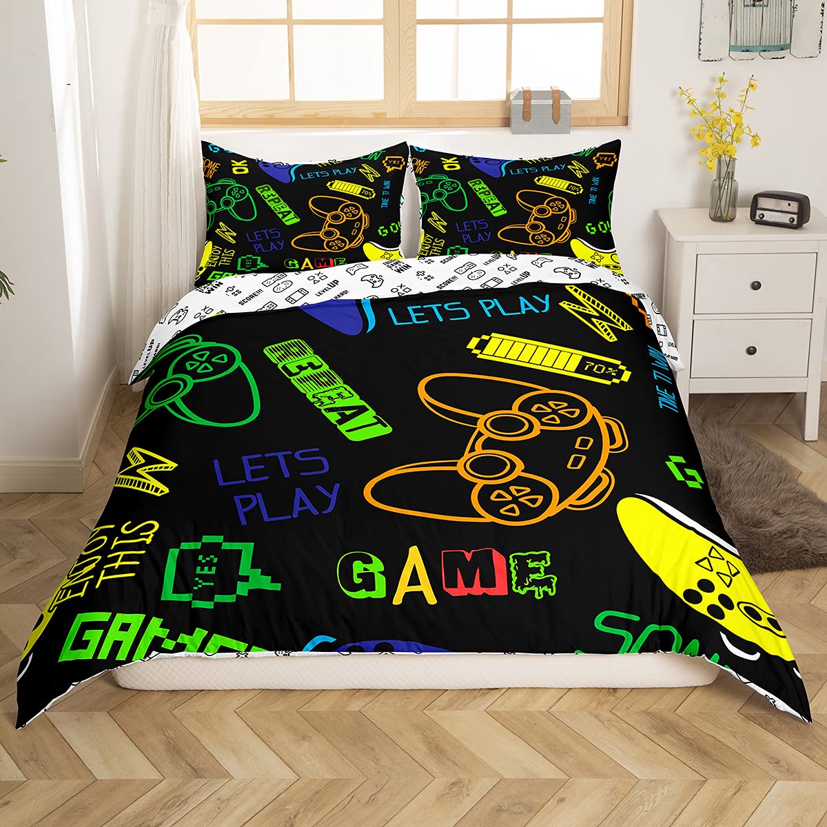 Juego de Funda nórdica Cama,japonés,Flores de Cerezo,niñas,Funda nórdica de 2 Piezas,japonés Tradicional Cierre de Cremallera,Individual (sin edredón)