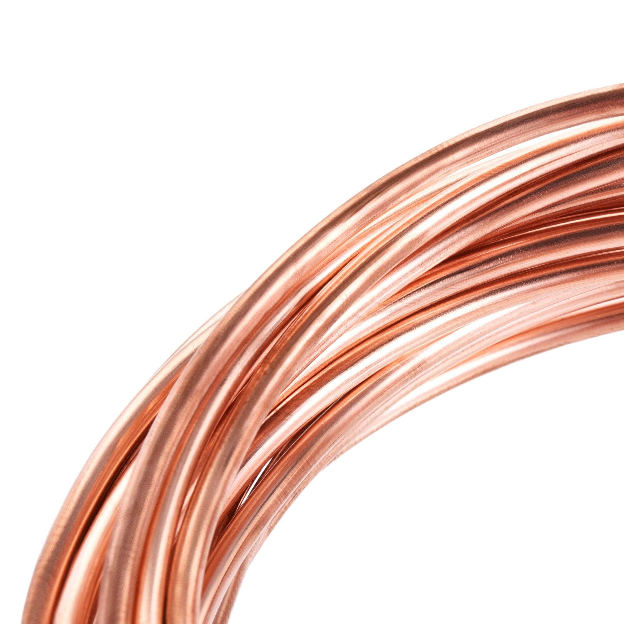 DEWIN Tube Cuivre 2mm, Tube en Cuivre Tuyau de Tube en Cuivre Souple OD 3mm x ID 2mm pour la Plomberie de Réfrigération (2M)
