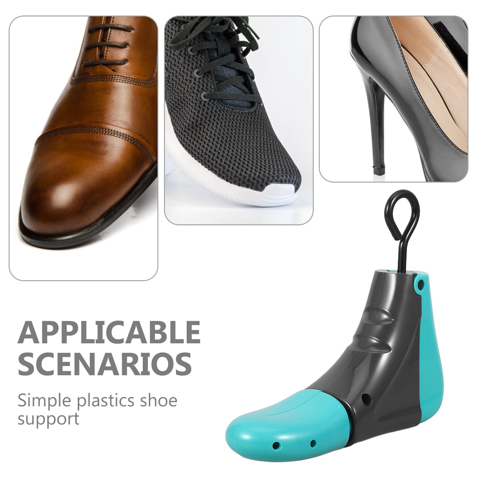 VANZACK Hormas Plásticas Ajustables para Zapatos Ensanchador y Alargador para Mujer y Hombre Expansor de Calzado para Tacones y Zapatos Planos Moldeador Portátil para Ensanchar Puntera y