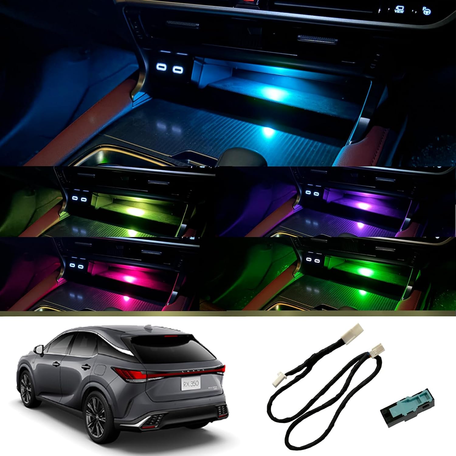 Center Tray Illumination kit for Lexus RX Ambient Light