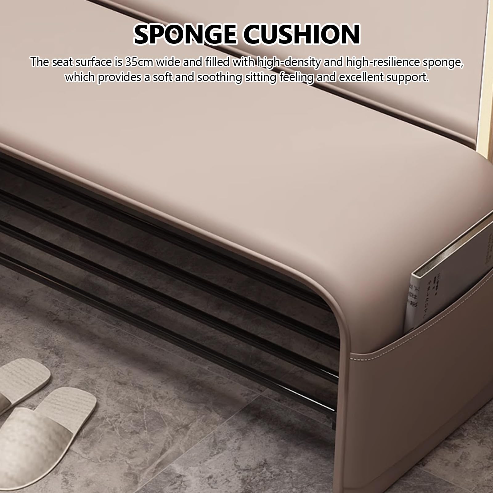 Schlafzimmer gepolstert schuhregal mit sitzbank, Eingangsbereich schuhbank mit sitzfläche, flur schuhbank regal, modern sitzbank mit schuhregal, Wohnzimmer schuhregal mit sitzfläche, platzsparendes.