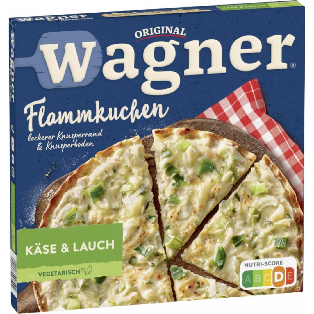 Pizza Flammkuchen – Käse & Lauch – 320 g – 4er Pack – Herzhaft & knusprig