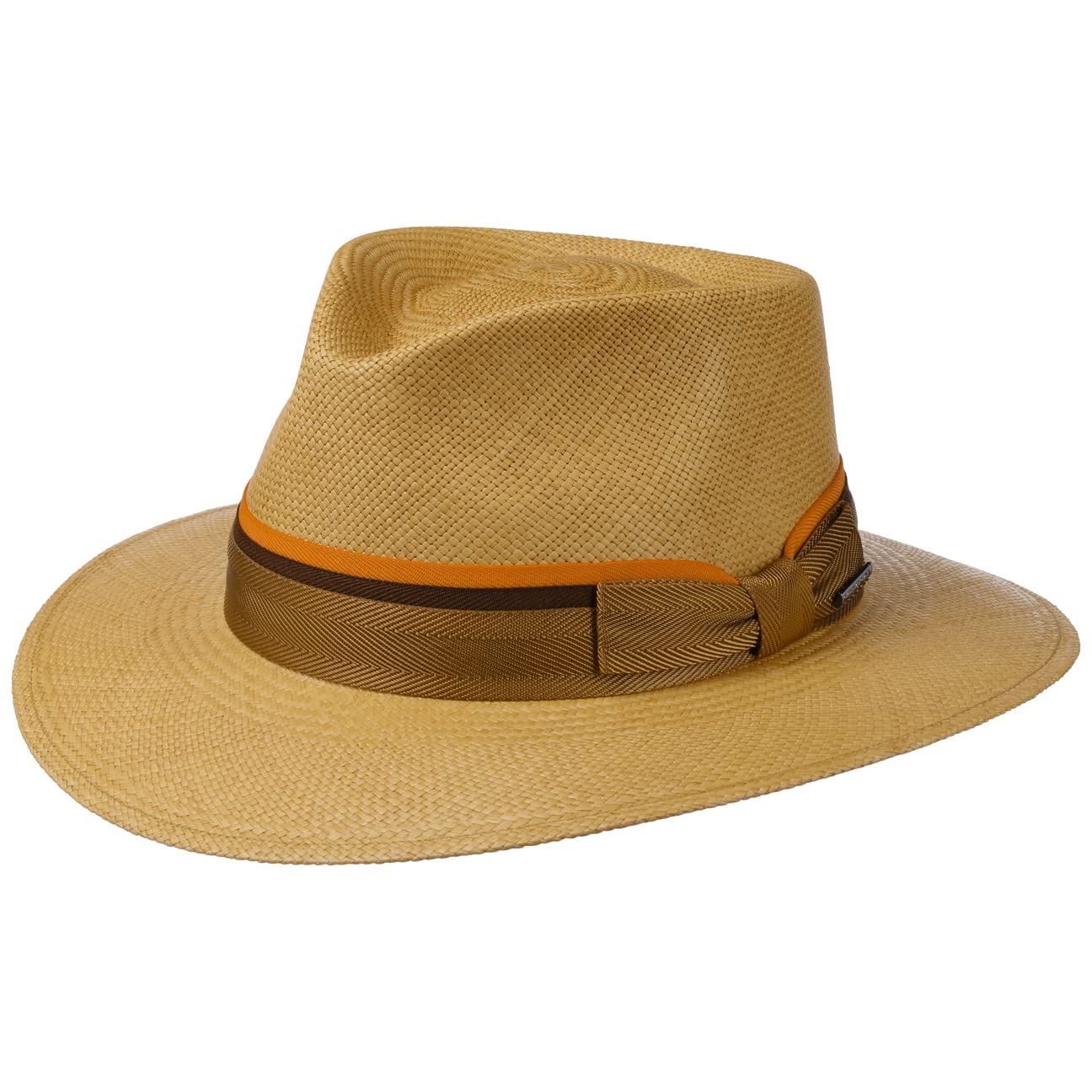 Stetson Sombrero Panamá Larello Traveller Hombre/Mujer - Made in Ecuador de Sol Verano Primavera/Verano