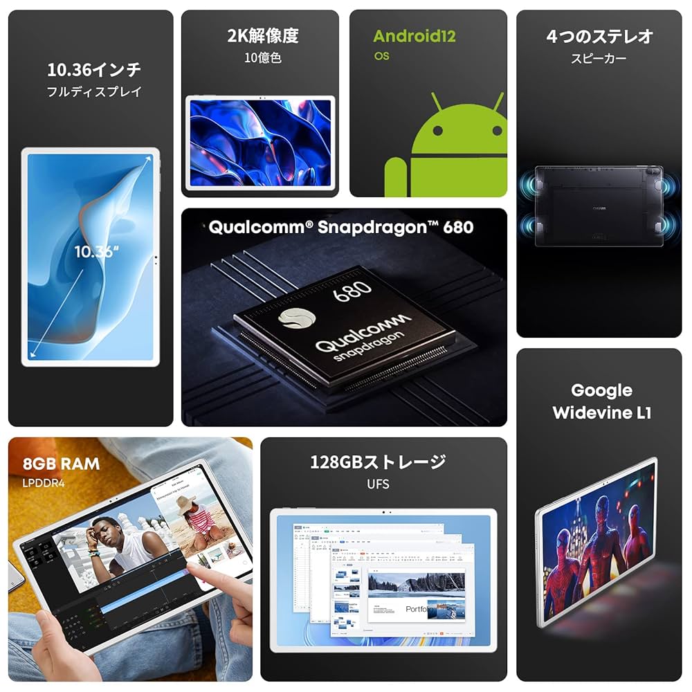 ●新品・12インチ●Android14 大容量16GB+256GB 4G LTE 126467-67-