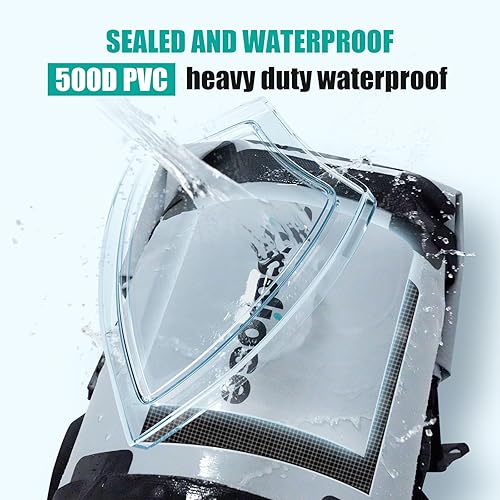 Miniatura 3 de Mochila impermeable de 35 litros, resistente al agua, para kayak, pesca, campamento, mochila flotante al aire libre, kayak, mochila seca impermeable