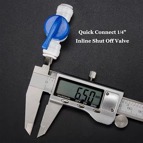 Miniatura 3 de Accesorios de tubo de purificadores de agua de conexión rápida de 1/4 "para sistema de ósmosis inversa de agua RO y filtros de agua, válvulas de
