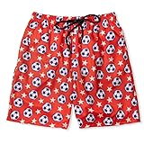 ChalkTalkSPORTS Soccer Swim Trunks | Soccer All American Board Shorts | Youth Large