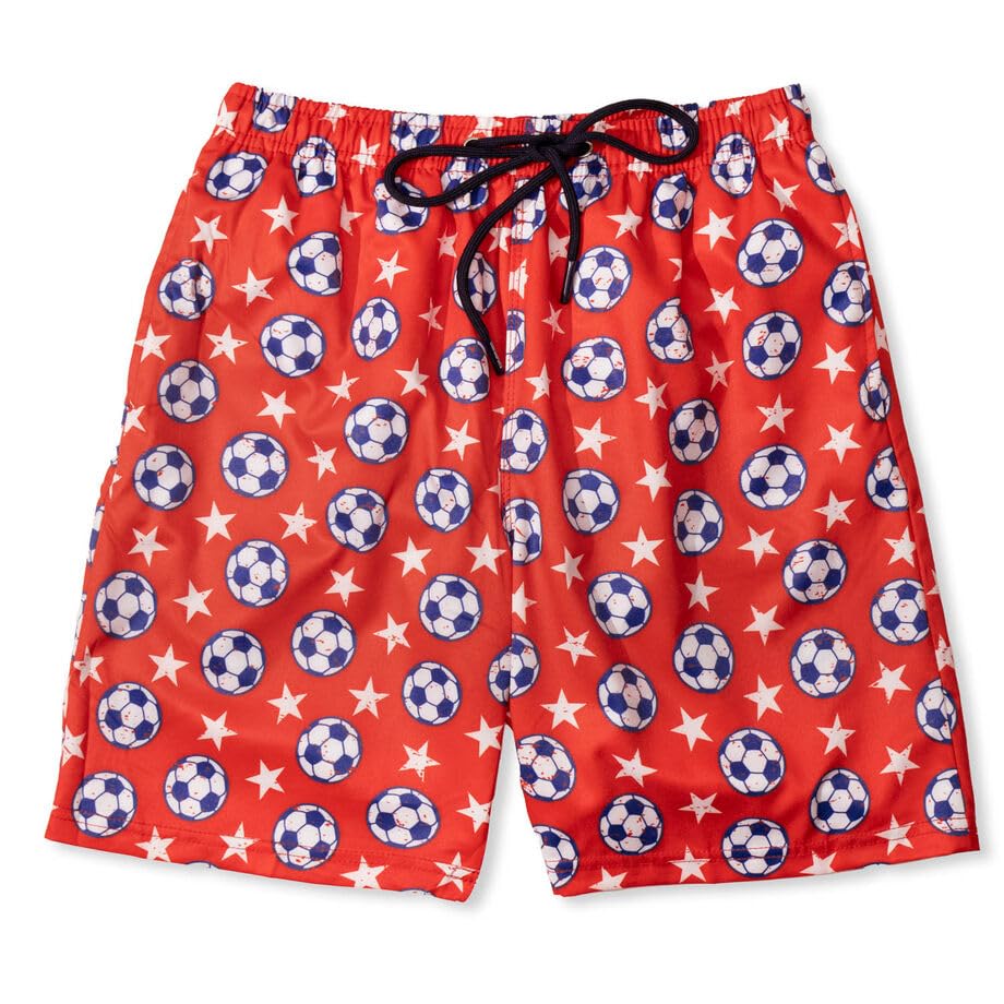 ChalkTalkSPORTS Soccer Swim Trunks | Swim Board Shorts | Youth and Adult Sizes