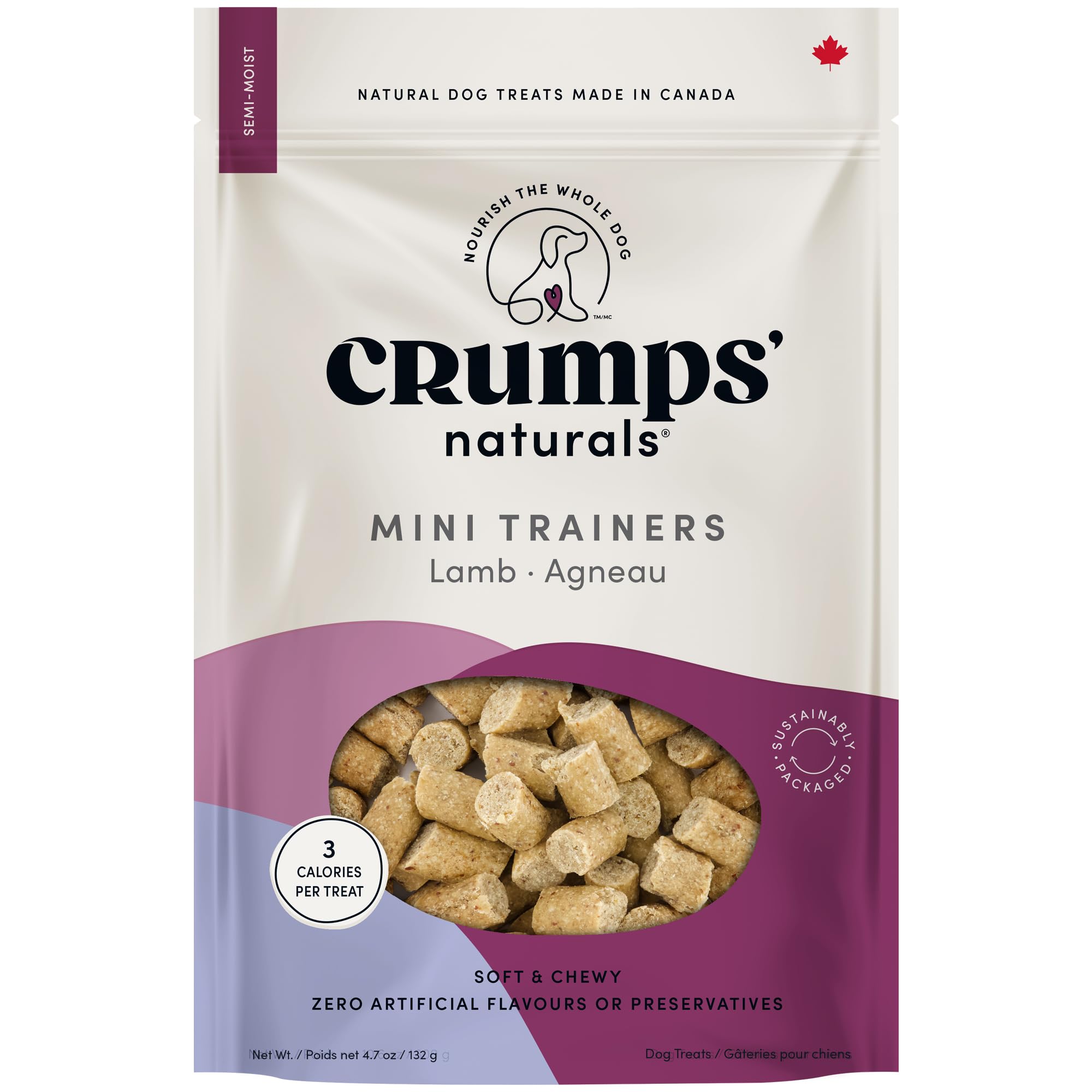 Crumps' Naturals Mini Trainers Semi-Moist Lamb 4.7oz
