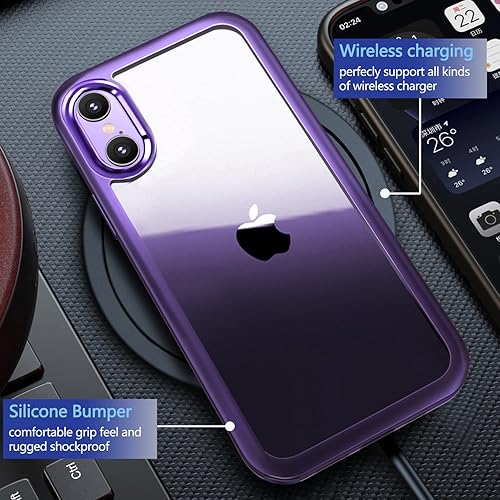 Miniatura 65 de UBUNU Funda para iPhone 14 Pro Max con protector de pantalla [vidrio templado 9H integrado], protección de cuerpo completo 360 de doble capa