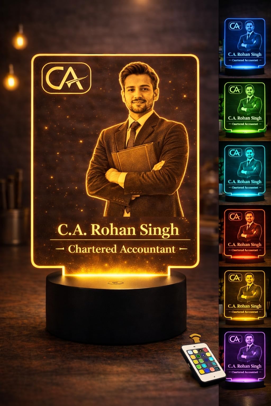 Personalized Photo LED Lamp - Custom Name & Gift -13