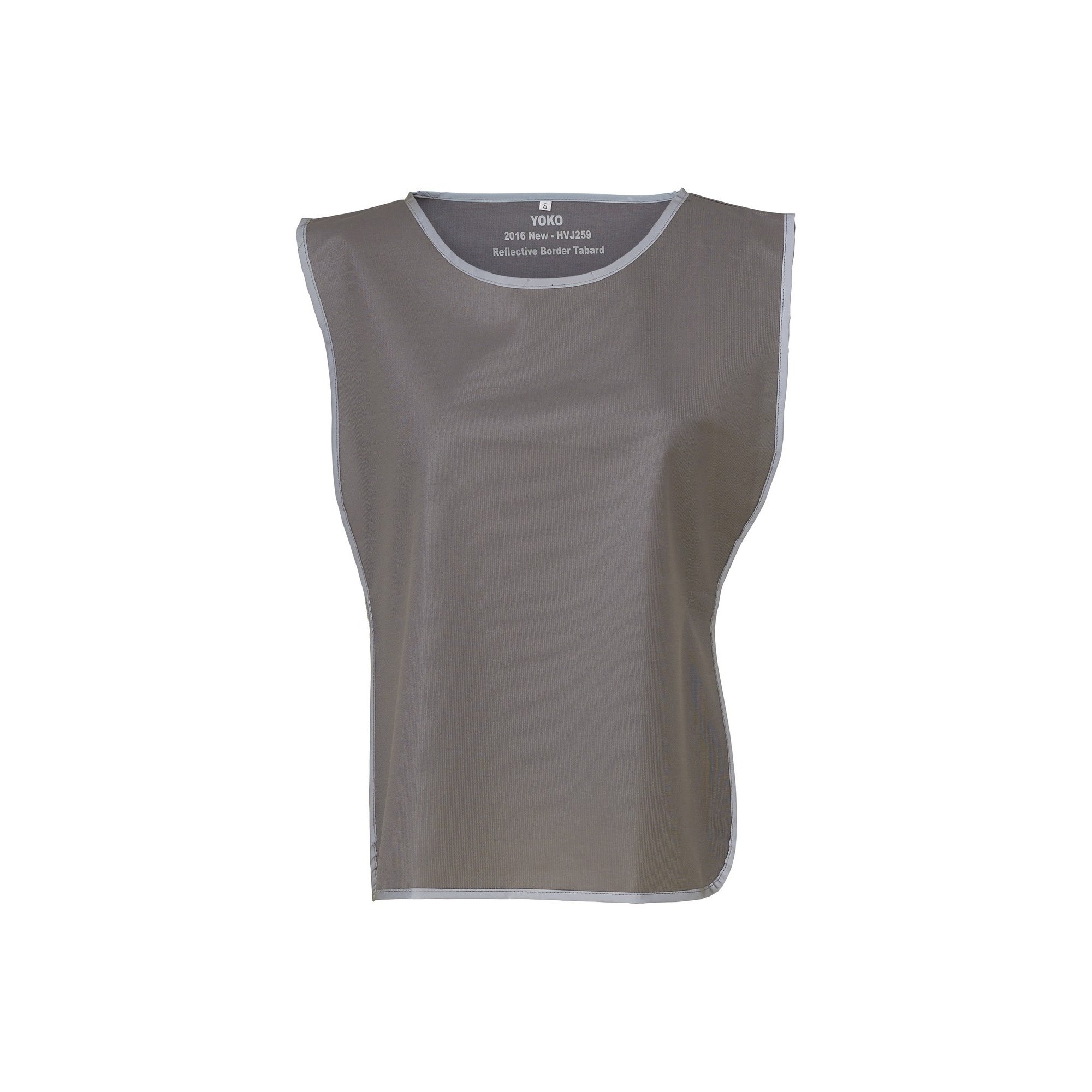 Yoko Childrens/Kids Hi Vis Reflective Border Tabard (One Size) (Grey)
