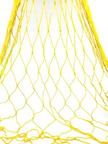 Vista 3 de Colorida red de pesca de algodón (6 pies x 15 pies) náutico pirata hawaiano Luau pescador pescador sirena decoratinve red de pescado. Cuelga tus