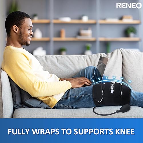 Miniatura 5 de RENEO Bolsa de hielo de compresión para tobillo para hinchazón, bolsa de hielo para compresión de tobillo para esguince de tobillo, paquetes de gel