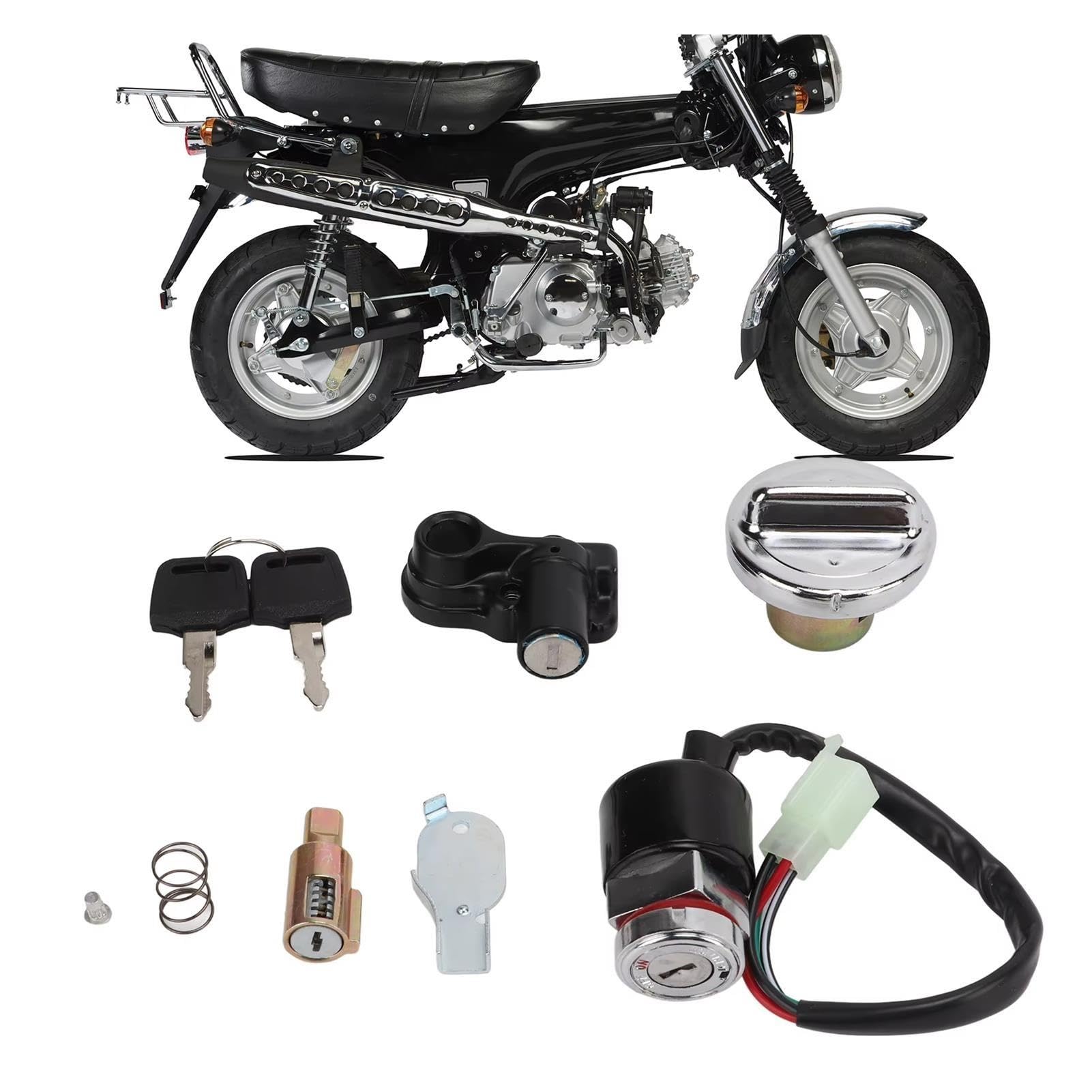 Blocchetto Accensione Kit Copertura Gas Interruttore Accensione Moto