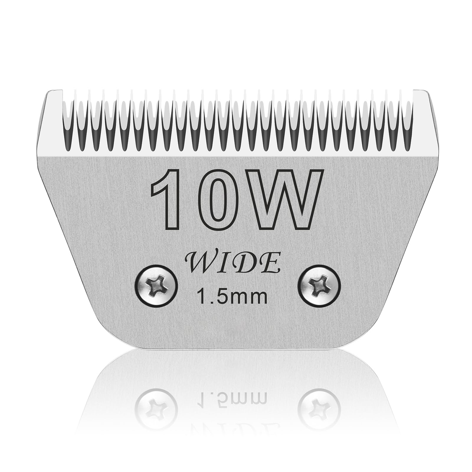 10W Wide Pet Dog Grooming Detachable Blades,Compatible with Andis,Oster A5,Wahl KM10 Clippers,Cut Length 1/16