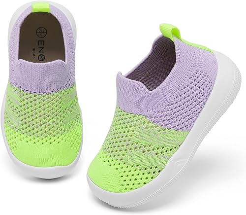 Miniatura 2 de Engtoy Zapatos de bebé para niños y niñas, zapatos para caminar, ligeros, transpirables, de malla, zapatos antideslizantes con suela de goma suave