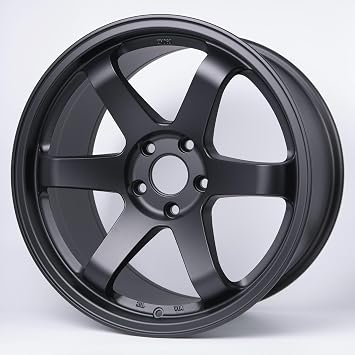 GRID RACING 18X9.5 ET38 5X108 73 Hub SATIN BLACK