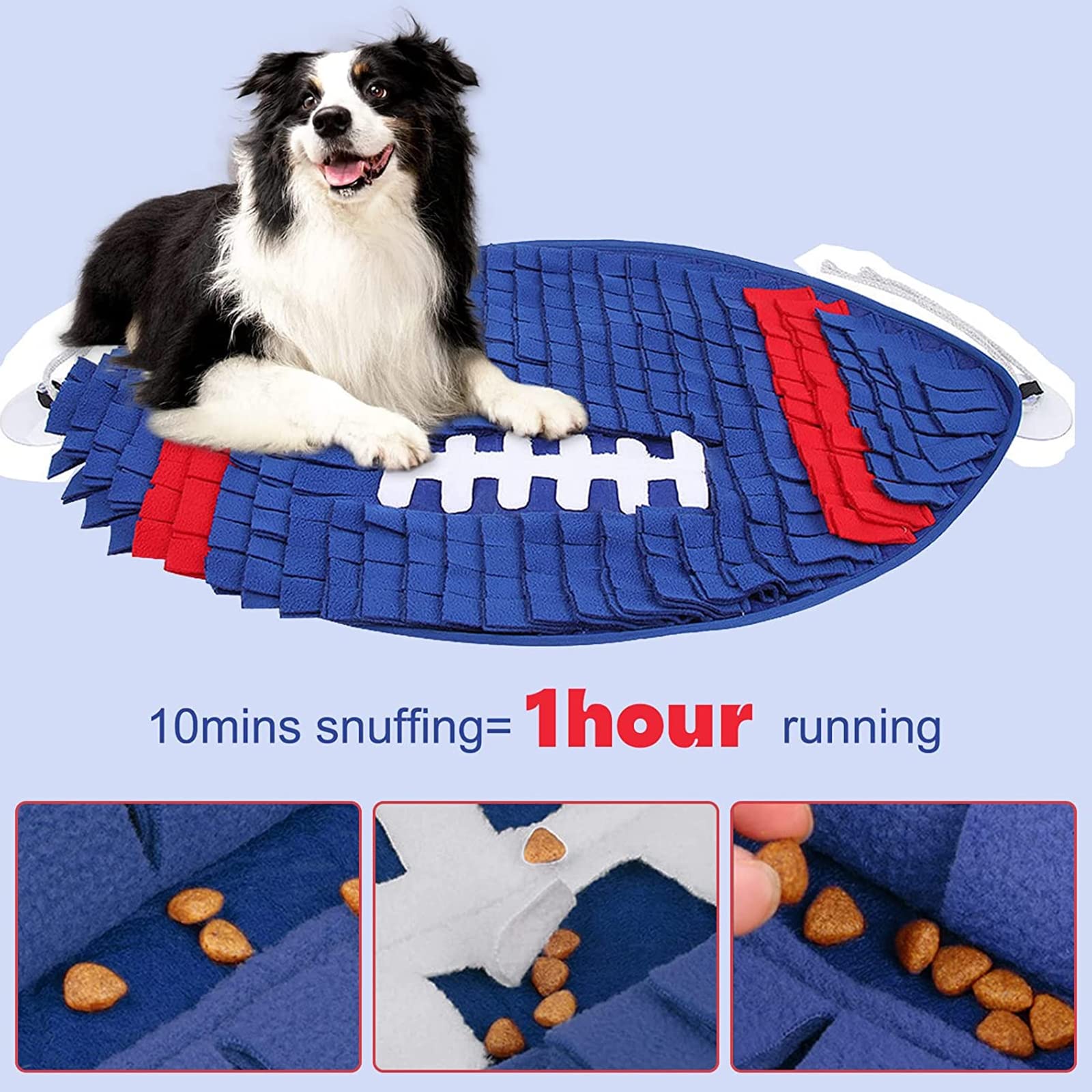 Snuffle Mat per Cani,Tappetino Olfattivo Cane Sniffing Tappeto Cane, Tappeto Cane Giochi Intelligenza, Tappetini Puzzle per Addestramento,Incoraggia Le Abilità di Foraggiamento