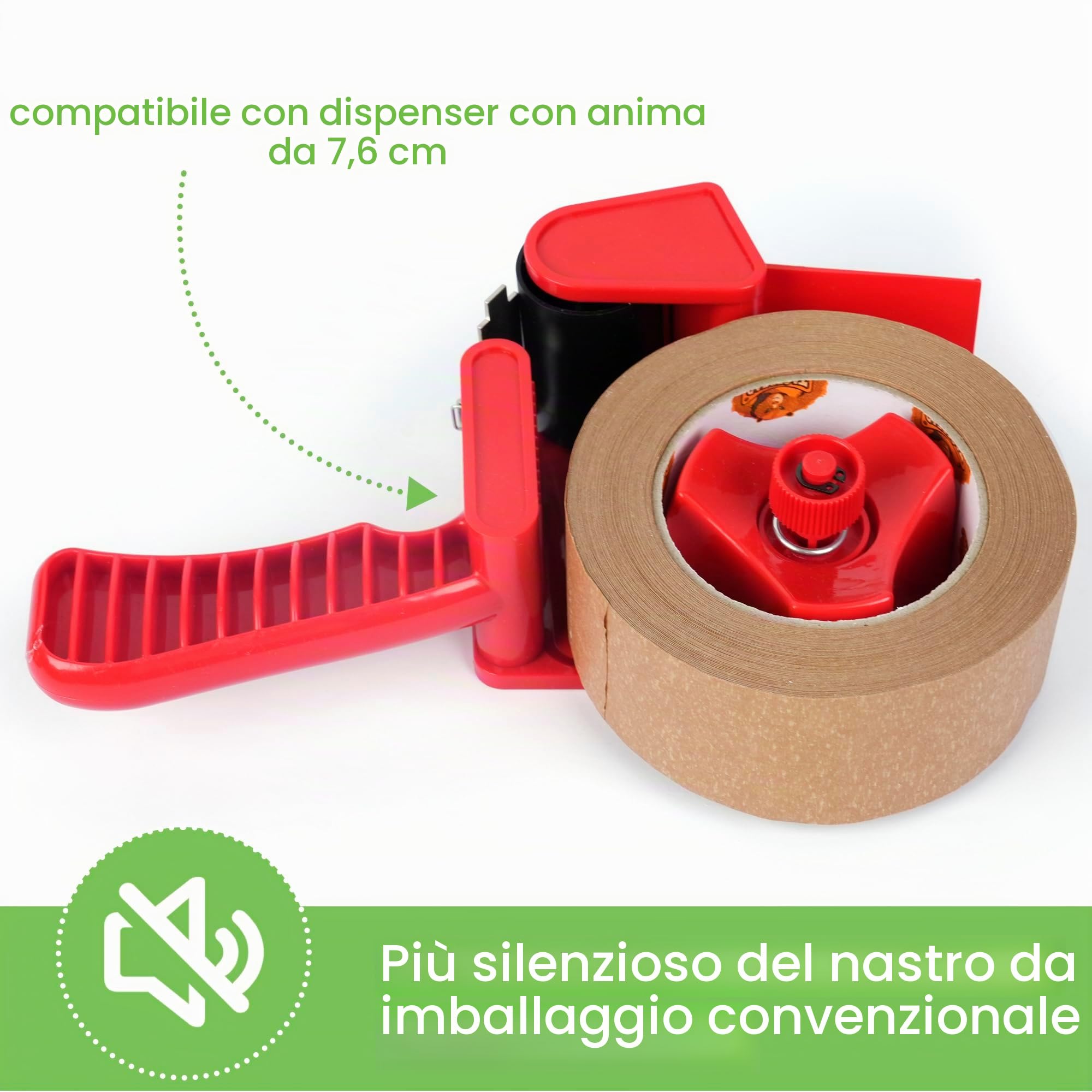 TAPEBEAR Nastro di Carta per Imballaggio 50m x 50mm, 12Rotoli Riciclata Nastro Adesivo Marrone, Ecologico Nastro Adesivo Pacchi per Scatole, Scatoloni e Cartoni, Trasloco e Spedizioni