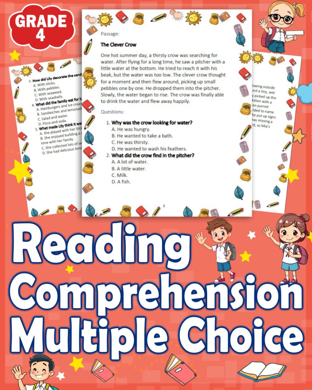 Reading Comprehension Multiple Choice Grade 4: Boost Skills with Engaging Passages, Fun Practice Questions, and Key Strategies for Success