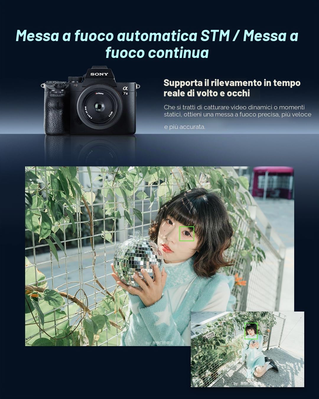 7artisans AF 40 mm F2.5 - Obiettivo della fotocamera Full Format con autofocus e ampia apertura, compatibile con fotocamere senza specchio Sony E-Mount (E-Mount)