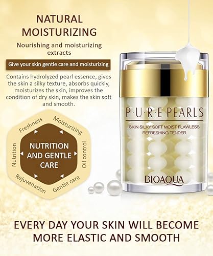 Miniatura 6 de BIOAQUA Pure Silk Pearl Essence Crema Facial Ácido Hialurónico Hidratante Refrescante Impecable Hidrolípido Equilibrio Rejuvenecimiento 4.23 oz