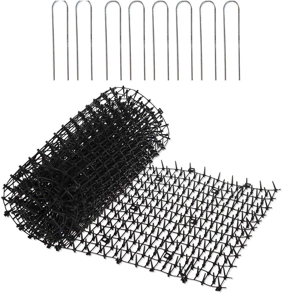 PestExpelยฎ Humane Anti Cat Dog Animal Mat Spikes Repellent Deterrent 2m x 0.3m (Black)