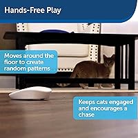 Vista 3 de PetSafe Laser Tail Automatic Laser Light - Interactive Cat Toy - Encourages Exercise - Self-Propelling Motion Toy - Battery Operated - Safe for Cats