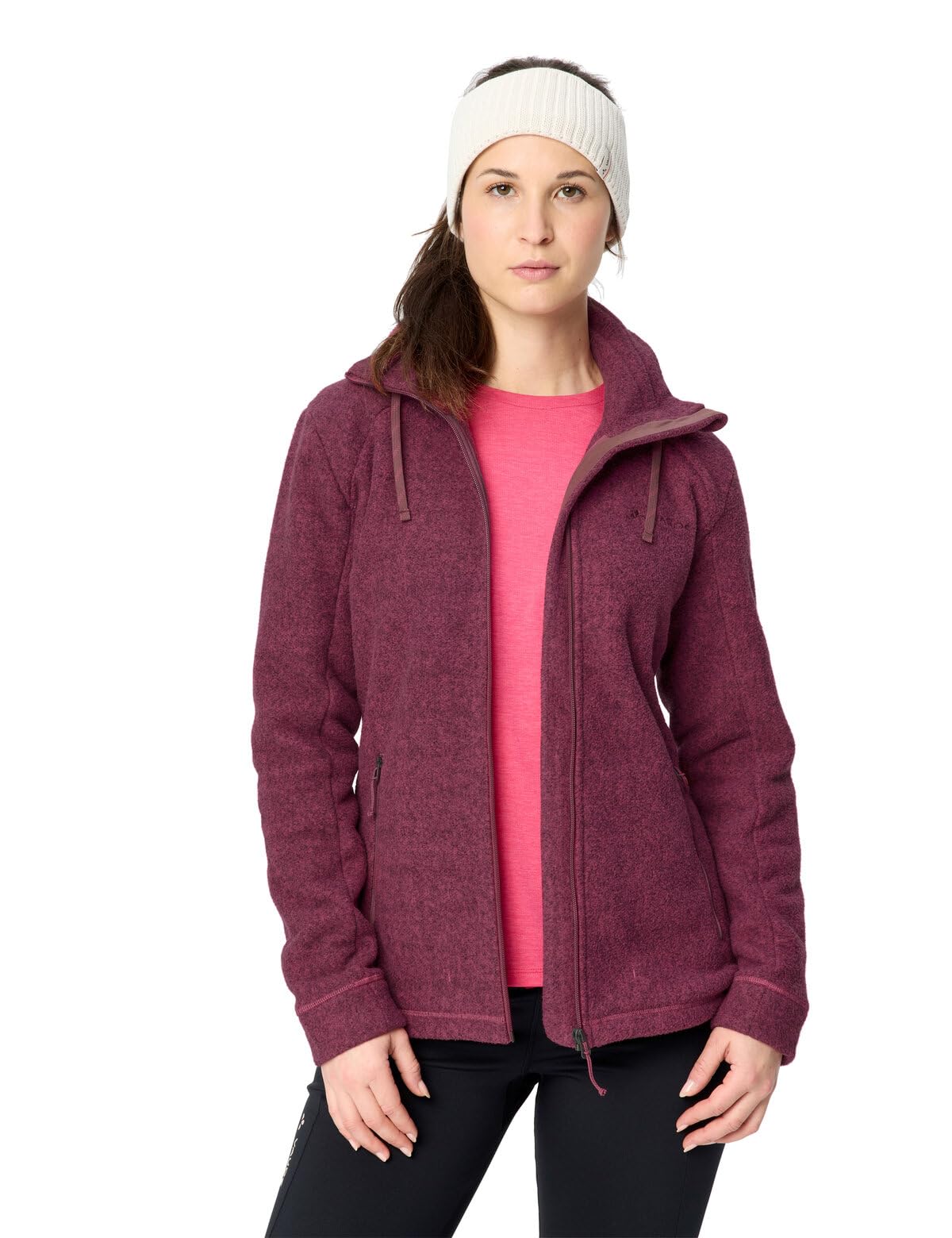VAUDE Chaqueta de forro polar para mujer, muy cálida para invierno, para senderismo, viajes y uso diario