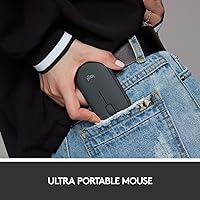 Vista 4 de Logitech Pebble i345 Ratón inalámbrico Bluetooth para iPad - Grafito