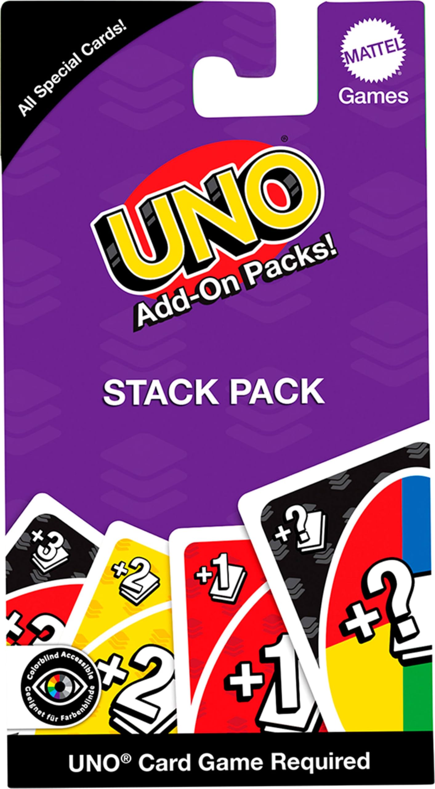 アイドル uno Mattel Games UNO JCV58 Additional Pack for Children, Adults and