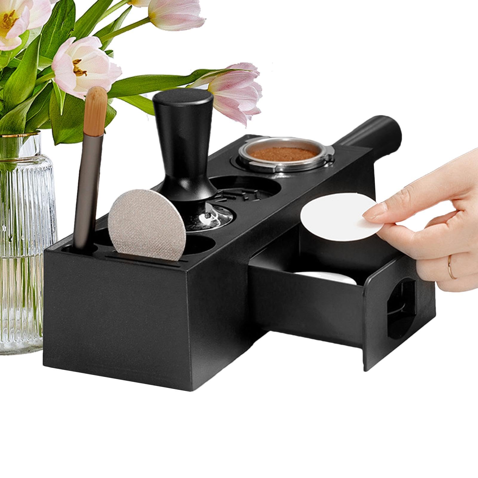Station de pressage de café pour stabiliser le tassage de votre expresso